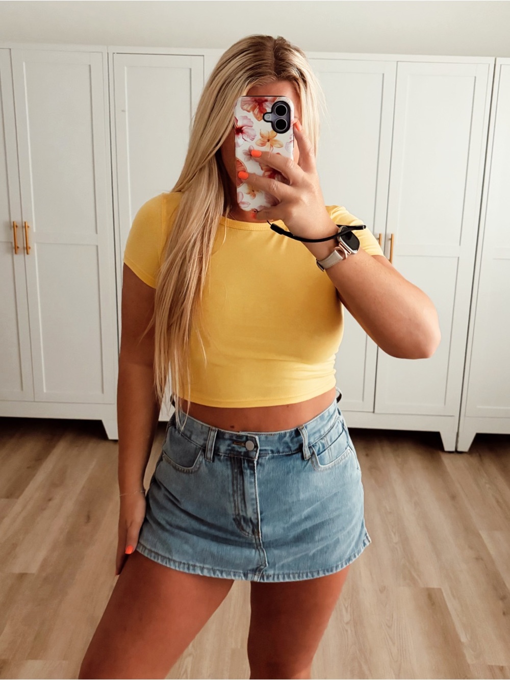 Yellow baby tee shirt